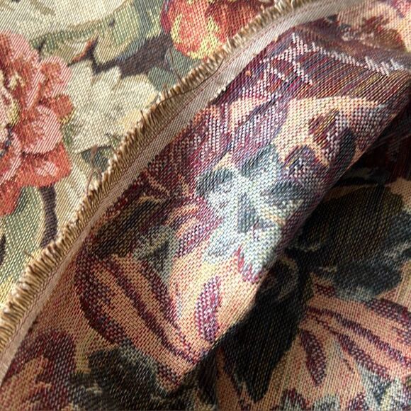3 yards New Kovi Onyx Botanical Floral 
Jacquard Tapestry Fabric Upholstery - Picture 4 of 9